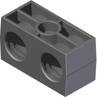 44.0400 Clamp, Hyd Hose 21.3mm ID 2 Cavity (Set of 2)