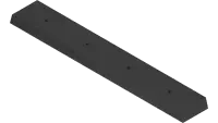 44.0432 Skid, Poly Shoe Plate Center
