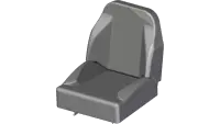 47.0360 Seat, Deluxe w/Manual Holder