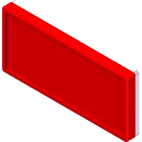 47.0521 Reflector, Rec. 3.21" x 1.45"