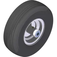 53.0148 Wheel, Asm 13x5x6 Rib Flatfree