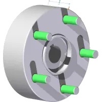 53.0220 Hub, Cast Wheel 5 Bolt 1-1/4" Taper Bore