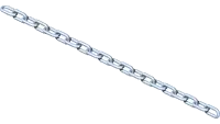 56.0017 Chain, Plated 1/8 /Ft.