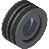 61-20009 Pulley, Idler 2 Groove