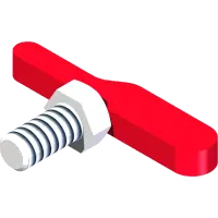 64.0970 Handle, Mirror BKT Lock