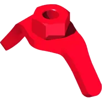 64.1077 Nut, Rear Mount Wing Nut 1/2"