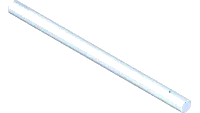 80.0291 Shaft, 1 x 16-3/4 Two Keys