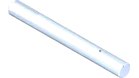 80.0343 Shaft, TGP 1 x 9-1/2l
