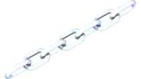 81.0150 Chain, 3/16 x 7 Links 7-1/8"