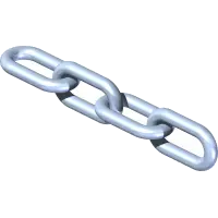 81.0160 Chain, 1/8 Plated x 4 Links