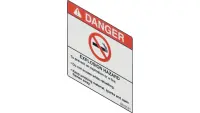 00.0121 Decal, Danger Explosion Hazard