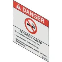 00.0121 Decal, Danger Explosion Hazard