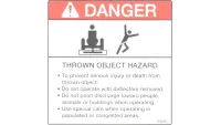 Decal, Thrown Object Hazard