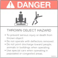 Decal, Thrown Object Hazard