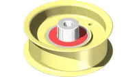83.0016 Pulley, Idler Flat 3/8 x 3 1/8