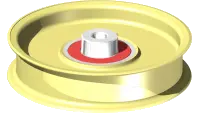 83.0037 Pulley, Idler Flat 4" x 3/8