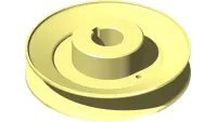 Pulley, 5-1/8, 25 mm Str. Bore