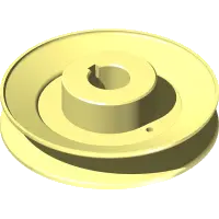 Pulley, 5-1/8, 25 mm Str. Bore