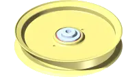 Pulley, Idler Flat 6" x 3/8"