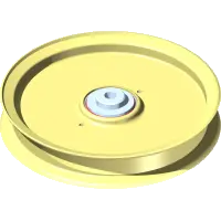 Pulley, Idler Flat 6" x 3/8"
