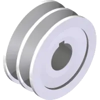 83.2AK3016 Pulley, 2AK 3.0" 1" Bore