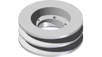 83.2B42SH Pulley, 2B 4.2" 2 Groove