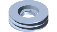83.2B58SDS Pulley, 2B 5.8" 2 Groove