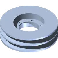 83.2B58SDS Pulley, 2B 5.8" 2 Groove