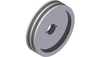 83.2BK80H Pulley, 2BK 8" H-Bush