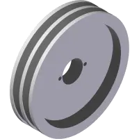 83.2BK80H Pulley, 2BK 8" H-Bush