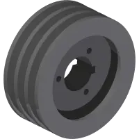 83.3TB58 Pulley, 3-Groove x 5.8" Dia