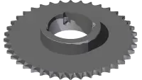 83.40TB40 Sprocket, #40 40-T Taper Bore