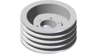Pulley, 4 B 6.4" 4 Groove