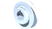 83.AK2816 Pulley, AK 2.8" 1" Bore