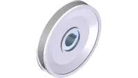 83.BK5725M Pulley, 5.7" 25MM Bore 1/4 Key