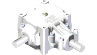 87.0189 Gearbox, 1" Shaft 2:1 CW/CCW