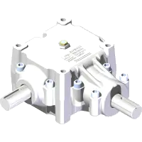 87.0189 Gearbox, 1" Shaft 2:1 CW/CCW