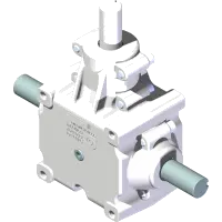 87.0252 Gearbox, 1" Shaft 1:1 CW/CW/CCW