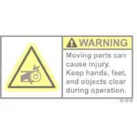 00.0216 Decal, Warning Moving Parts