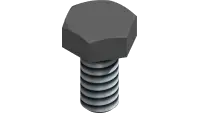 90.0404-1 Bolt, 1/4-20 UNC x 1/2 Blk