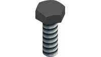 90.0406-1 Bolt, 1/4-20 UNC x 3/4 Blk