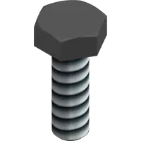 90.0406-1 Bolt, 1/4-20 UNC x 3/4 Blk
