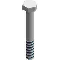90.0416 Bolt, 1/4-20 UNC x 2