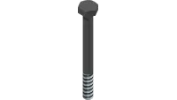 90.0420-1 Bolt, 1/4-20 UNC x 2 1/2 Blk