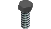 90.0608-1 Bolt, 3/8-16 UNC x 1 Blk