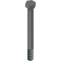 90.0632-1 Bolt, 3/8-16 UNC x 4" Blk
