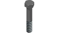 90.0822-1 Bolt, 1/2-13 UNC x 2-3/4 Blk