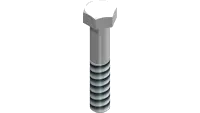 91.0616 Bolt, 3/8-24 UNF x 2