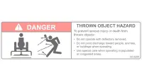 Decal, Thrown Object Hazard