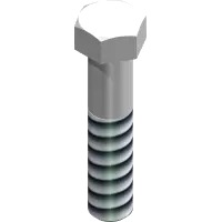 91.0716 Bolt, 7/16-20 UNF x 2"